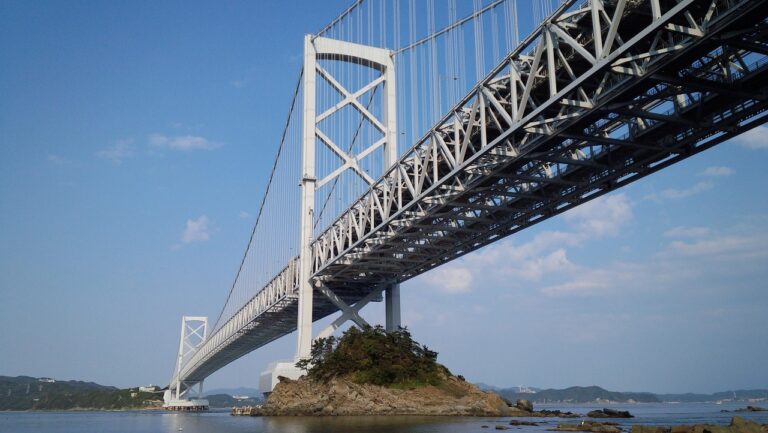 瀨戶內海藝術節2025 seto inland sea, seto ohashi bridge, look up Seto Ohashi Bridge 瀬戶大橋