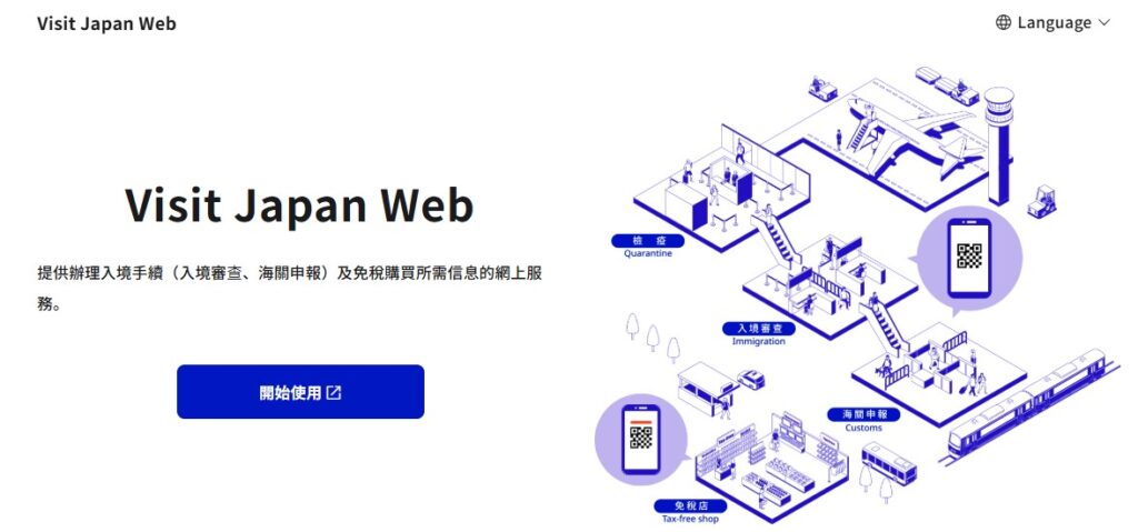 Visit Japan web入境通關