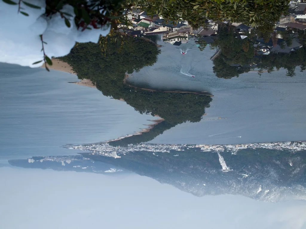 日本三景之一的京都天橋立